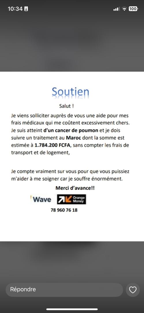 Aidons Nene Codidie TRAORÉ à combattre son cancer