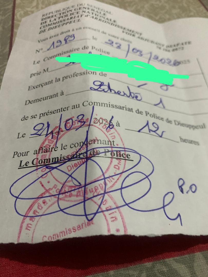 Appel à solidarité pour Cheikh Saad